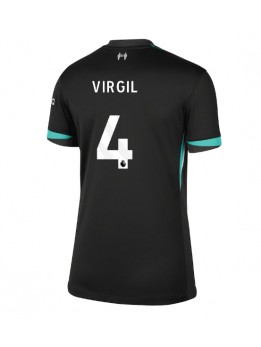 Liverpool Virgil van Dijk #4 Auswärtstrikot für Frauen 2024-25 Kurzarm